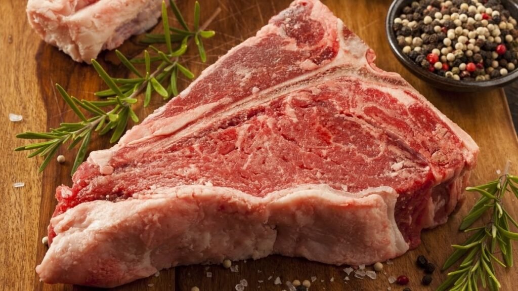 Corte Tbone vista frente 45 grados