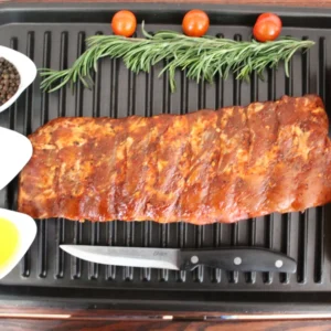 Costillas Baby Back de cerdo en adobo artesanal de 3 chiles calidad Monterrey en Tlalpan, sabor tradicional en el sur de la CDMX.