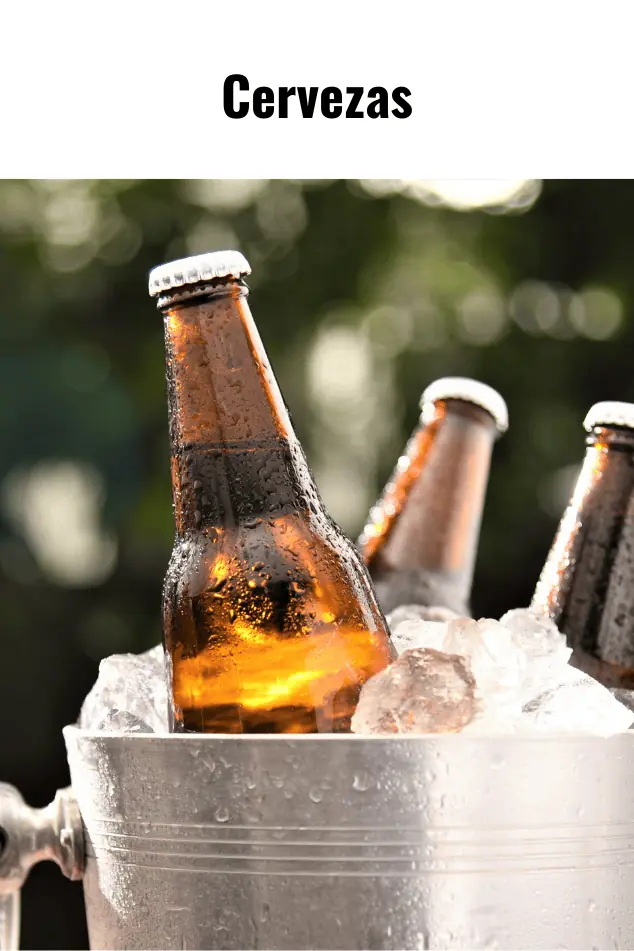 Selección de cervezas nacionales y artesanales para acompañar cortes de carne en Regio Beef sur de CDMX.