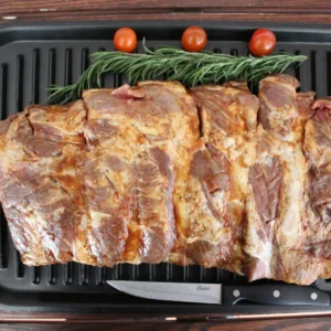 Costilla de Rib Eye marinada a los 3 chiles, receta artesanal de Monterrey en Tlalpan, sur de la CDMX.