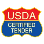 Sello USDA Certified Tender que garantiza suavidad extrema en cortes Regio Beef.