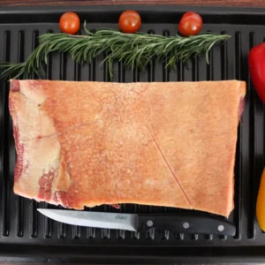 Tocino ahumado artesanal de cerdo calidad Monterrey en Tlalpan, rebanadas con balance perfecto de carne y grasa en el sur de la CDMX.