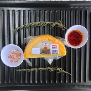 Queso tipo Reblochon artesanal marca VAI de Querétaro, queso de especialidad en boutique Regio Beef Tlalpan, sur de la CDMX.